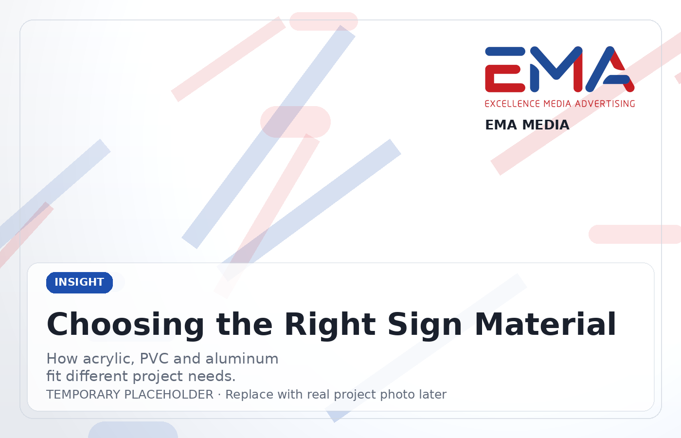 Temporary placeholder image for outdoor signage material selection article