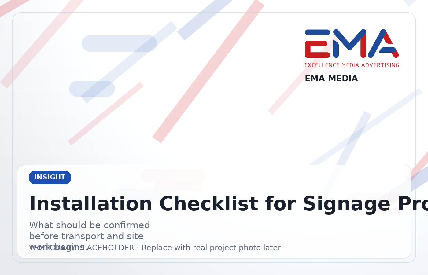 Temporary placeholder image for installation checklist article