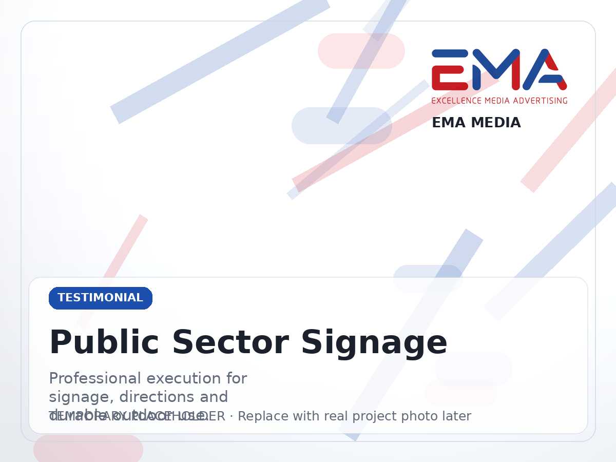 Temporary testimonial reference image for brand implementation project